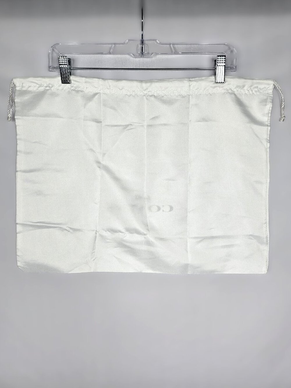 Coach Dust Bag | Satin Drawstring Storage Bag | Ivory White | Large - Picture 5 of 5
